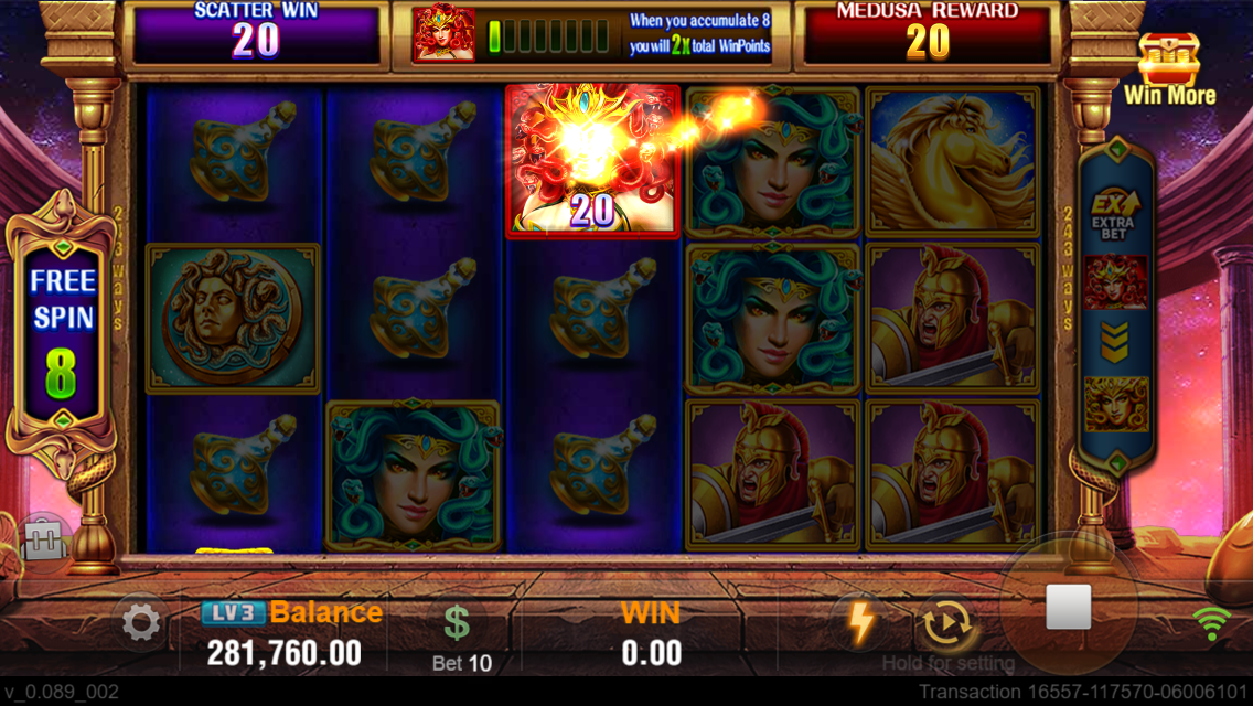 casino slot with free 100